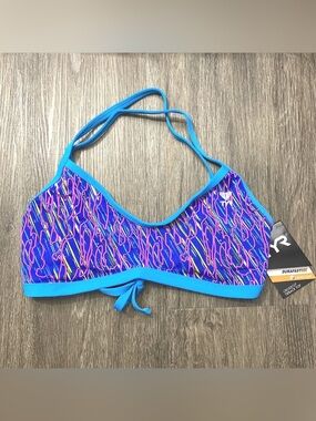 TYR Electro Women's Size XL/1X (14/16) Bikini Top Tieback Multicolor
